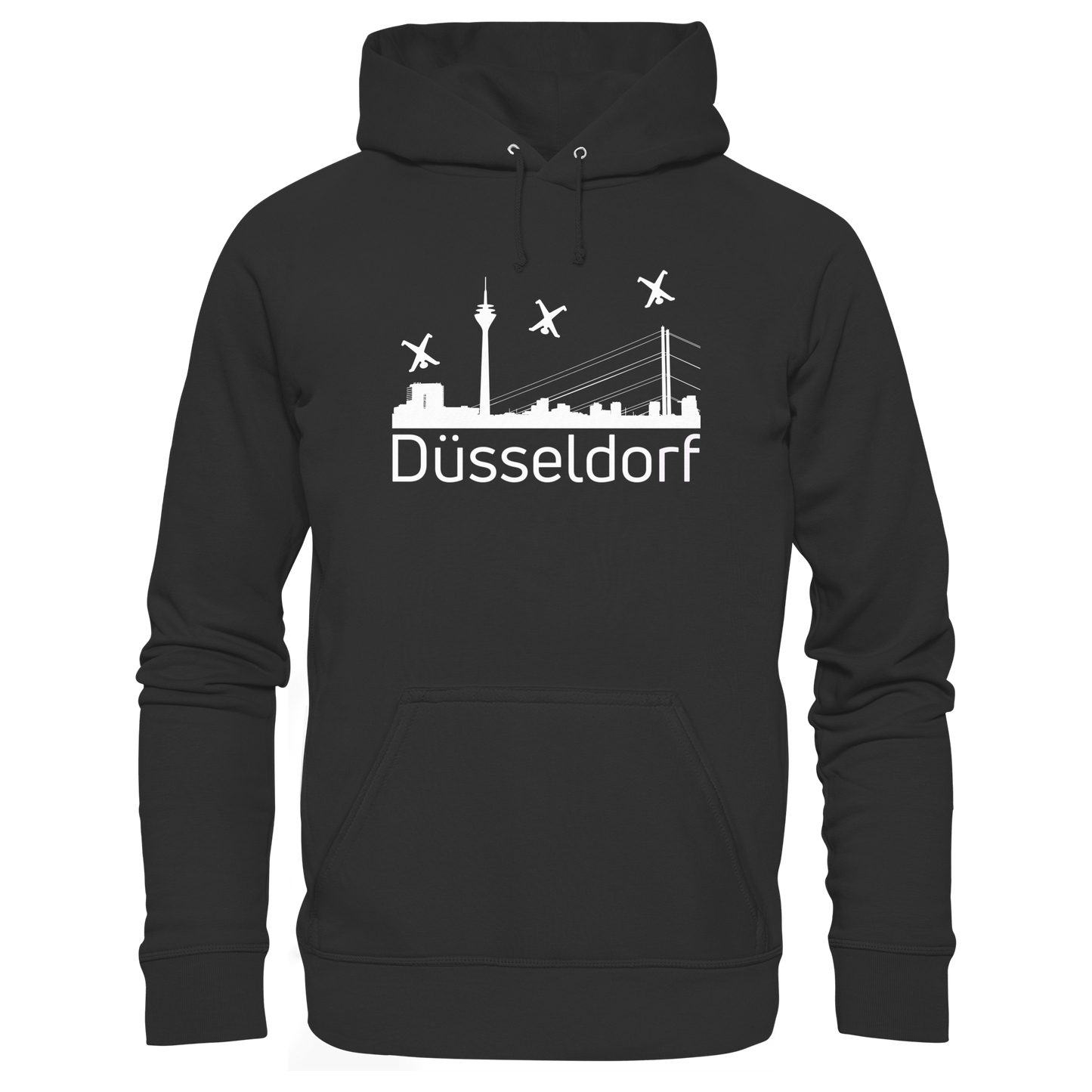 Skyline - Düsseldorf White - Organic Basic Hoodie