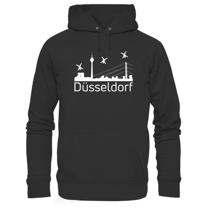 Skyline - Düsseldorf White - Organic Basic Hoodie