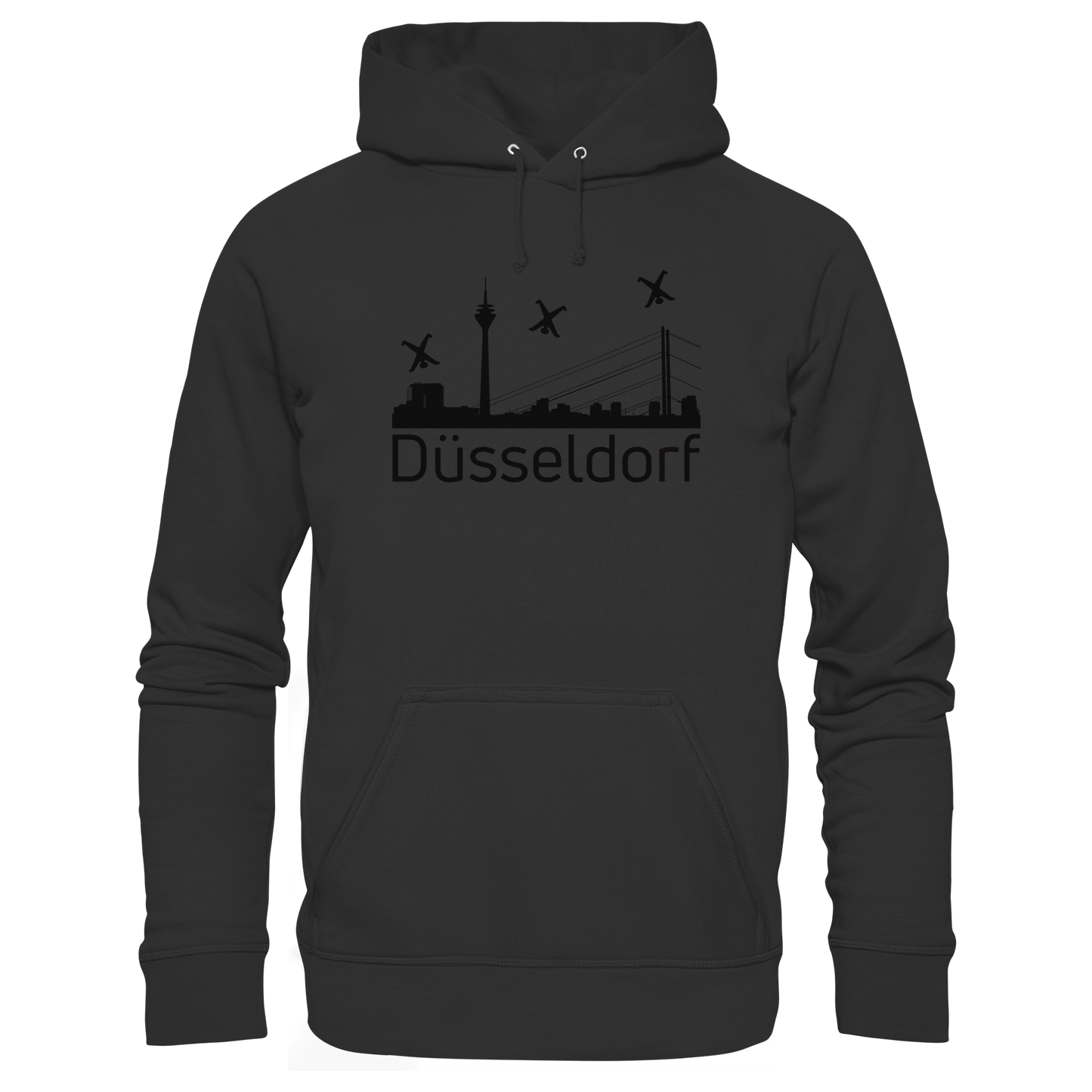 Skyline - Düsseldorf Black - Organic Basic Hoodie