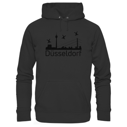 Skyline - Düsseldorf Black - Organic Basic Hoodie