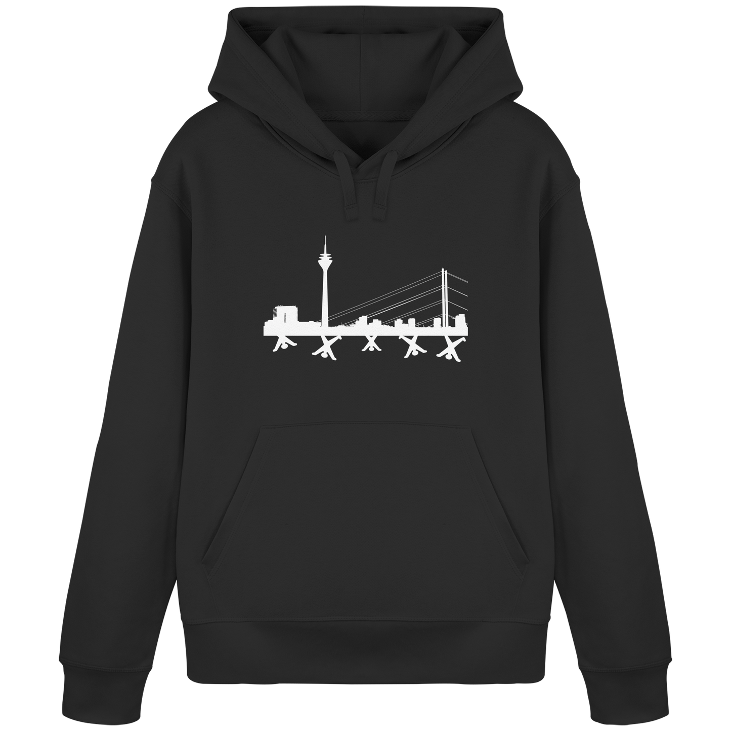 Skyline - White - Organic Basic Hoodie