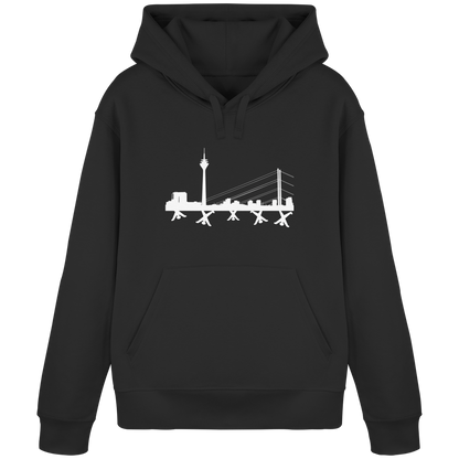 Skyline - White - Organic Basic Hoodie