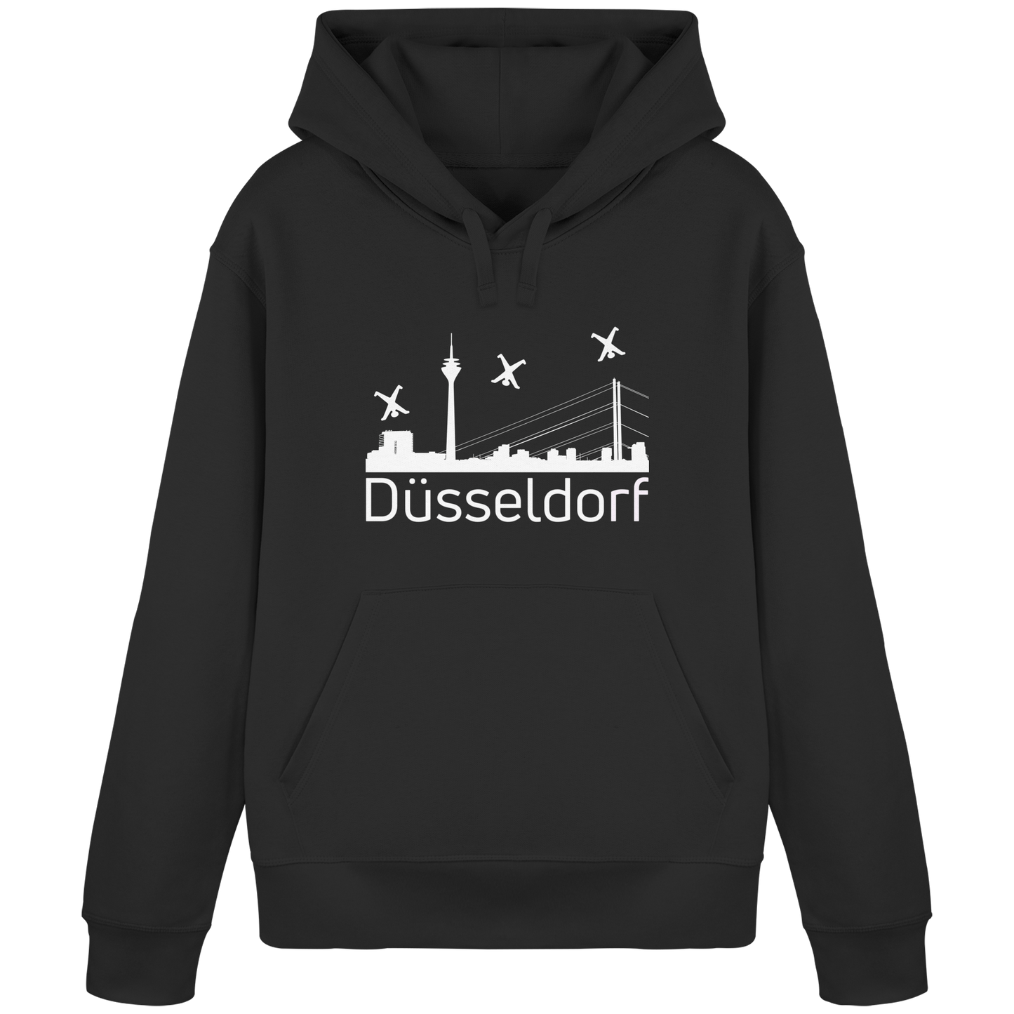 Skyline - Düsseldorf White - Organic Basic Hoodie