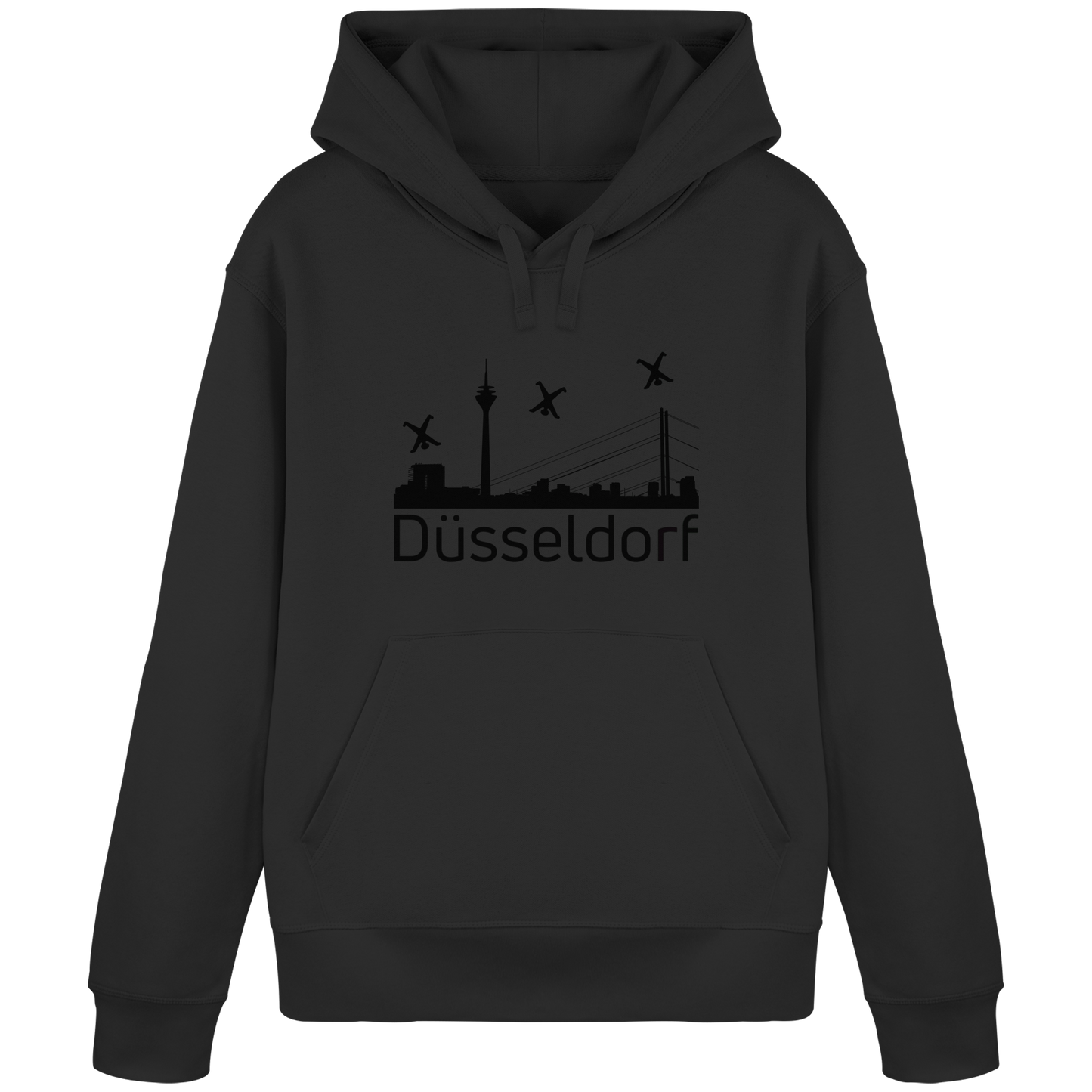 Skyline - Düsseldorf Black - Organic Basic Hoodie
