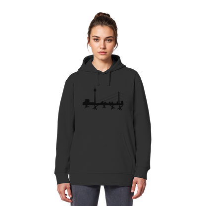 Skyline - Black - Organic Basic Hoodie