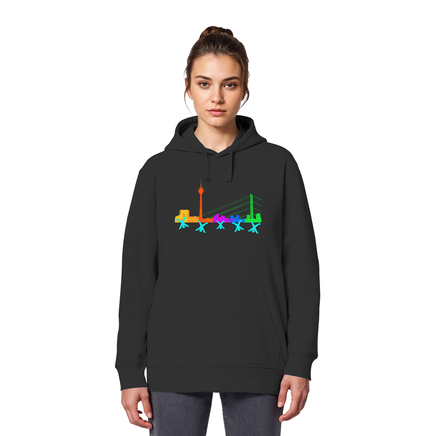 Skyline - Rainbow - Organic Basic Hoodie