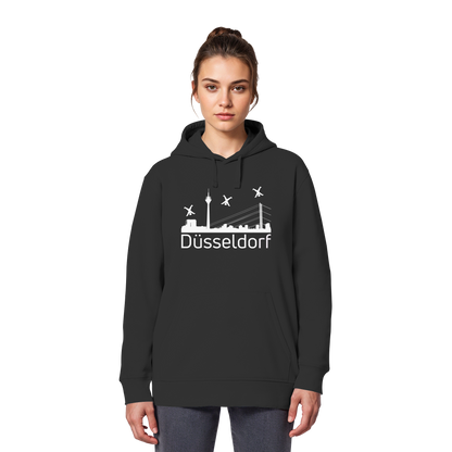Skyline - Düsseldorf White - Organic Basic Hoodie