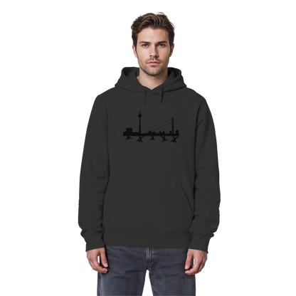 Skyline - Black - Organic Basic Hoodie