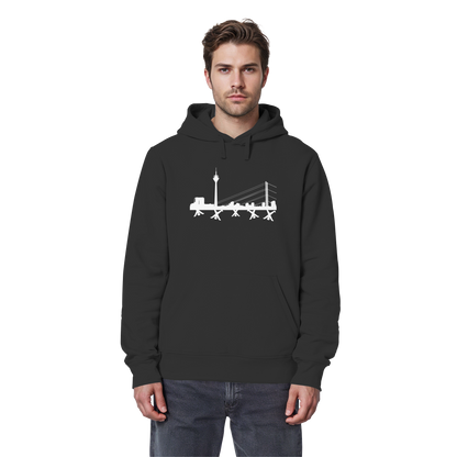 Skyline - White - Organic Basic Hoodie