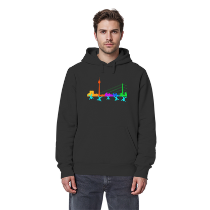 Skyline - Rainbow - Organic Basic Hoodie