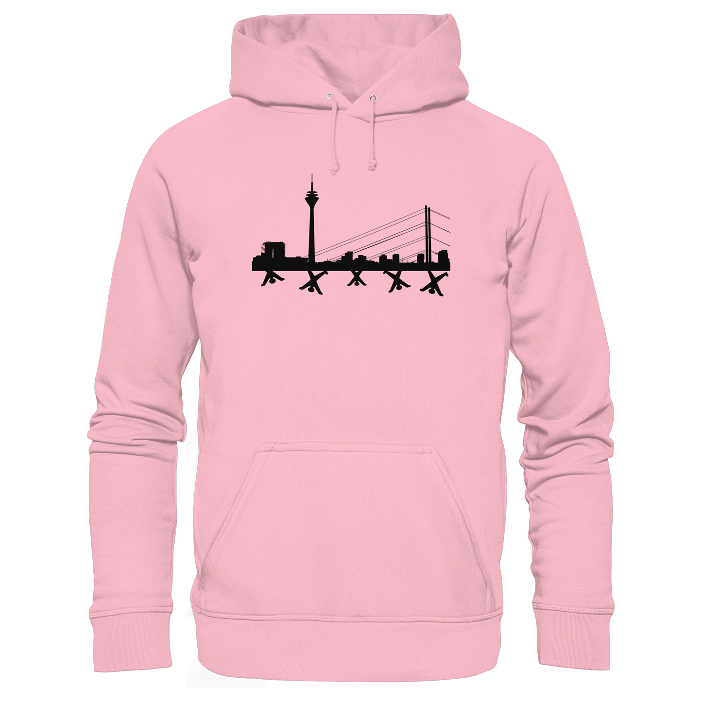 Skyline - Black - Organic Basic Hoodie