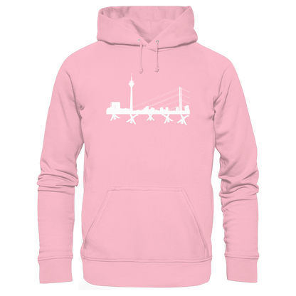 Skyline - White - Organic Basic Hoodie