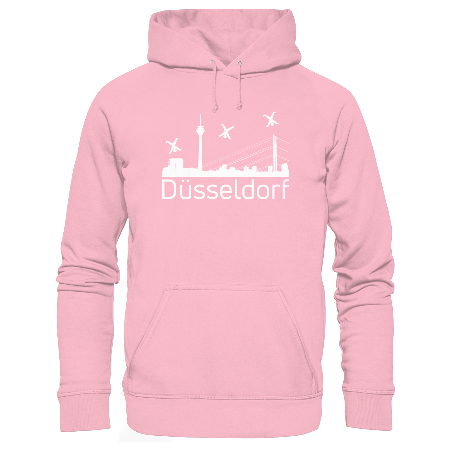 Skyline - Düsseldorf White - Organic Basic Hoodie