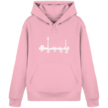 Skyline - White - Organic Basic Hoodie