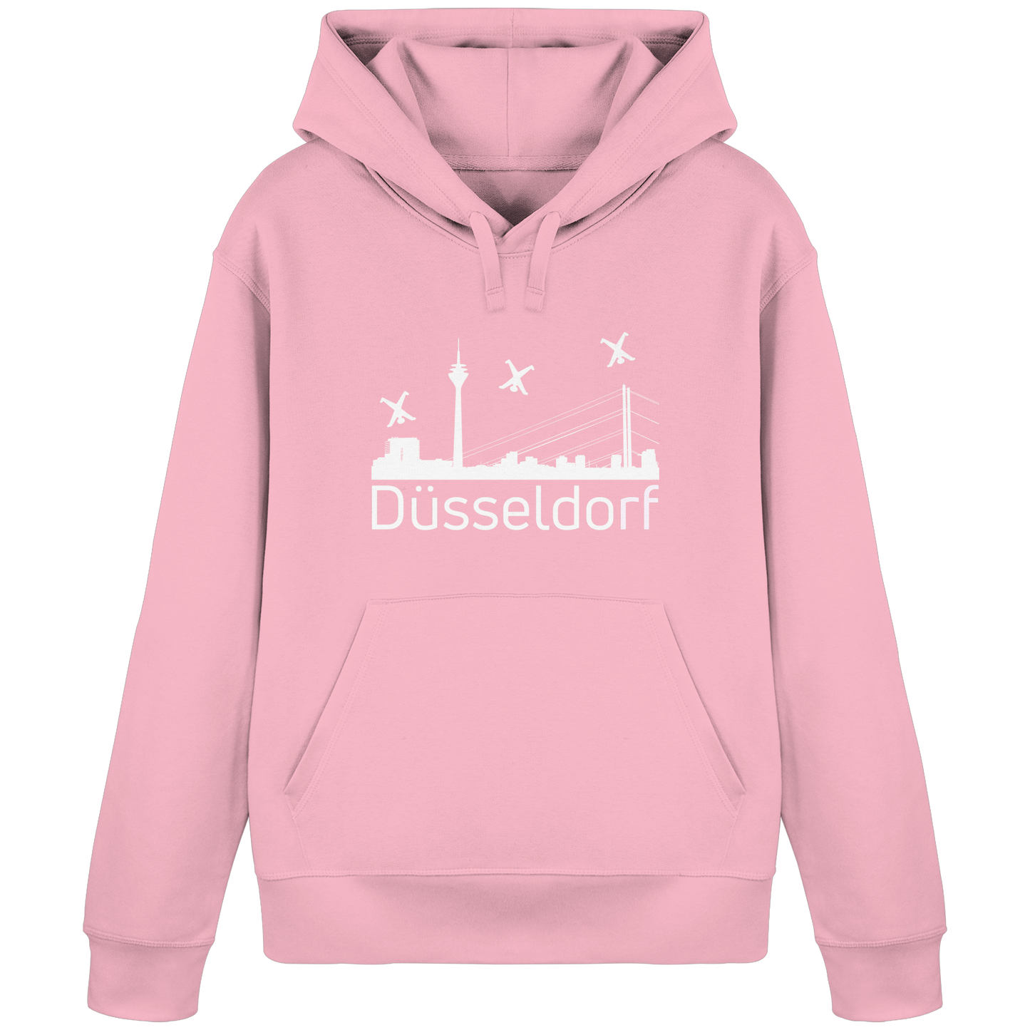 Skyline - Düsseldorf White - Organic Basic Hoodie