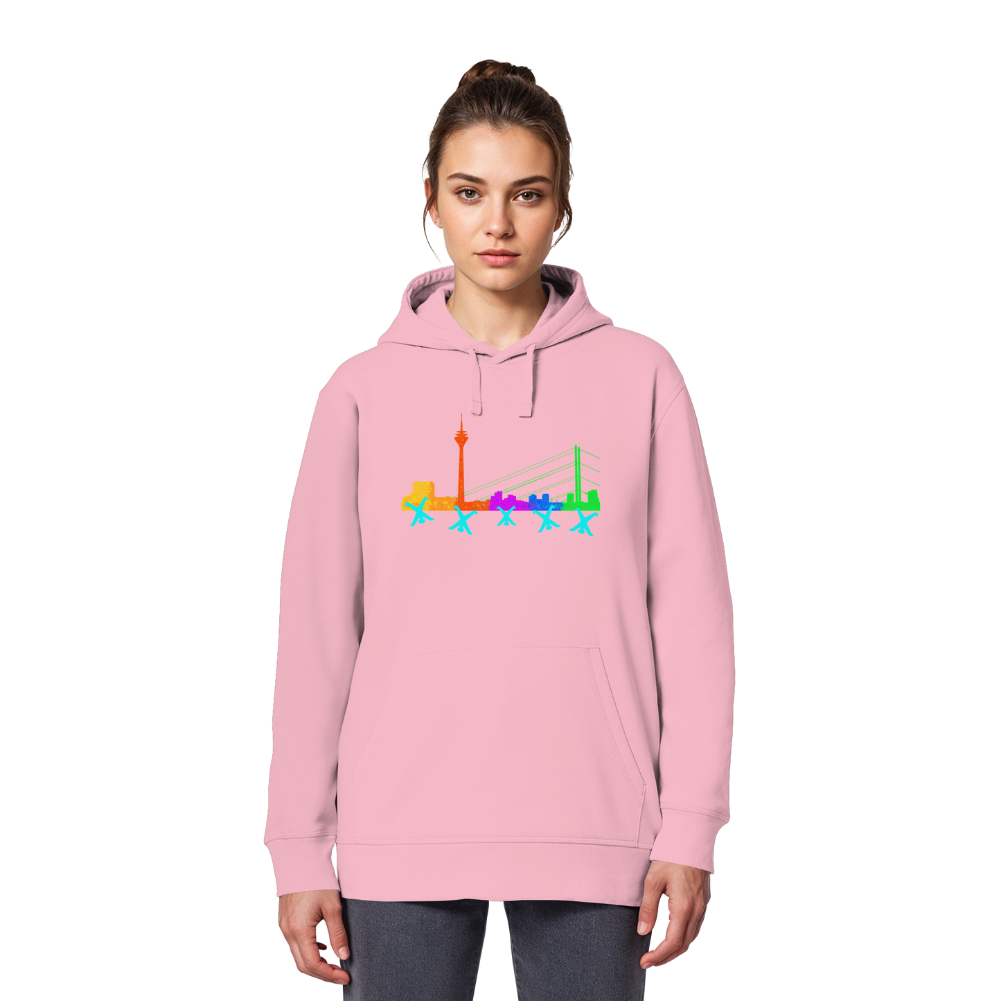 Skyline - Rainbow - Organic Basic Hoodie