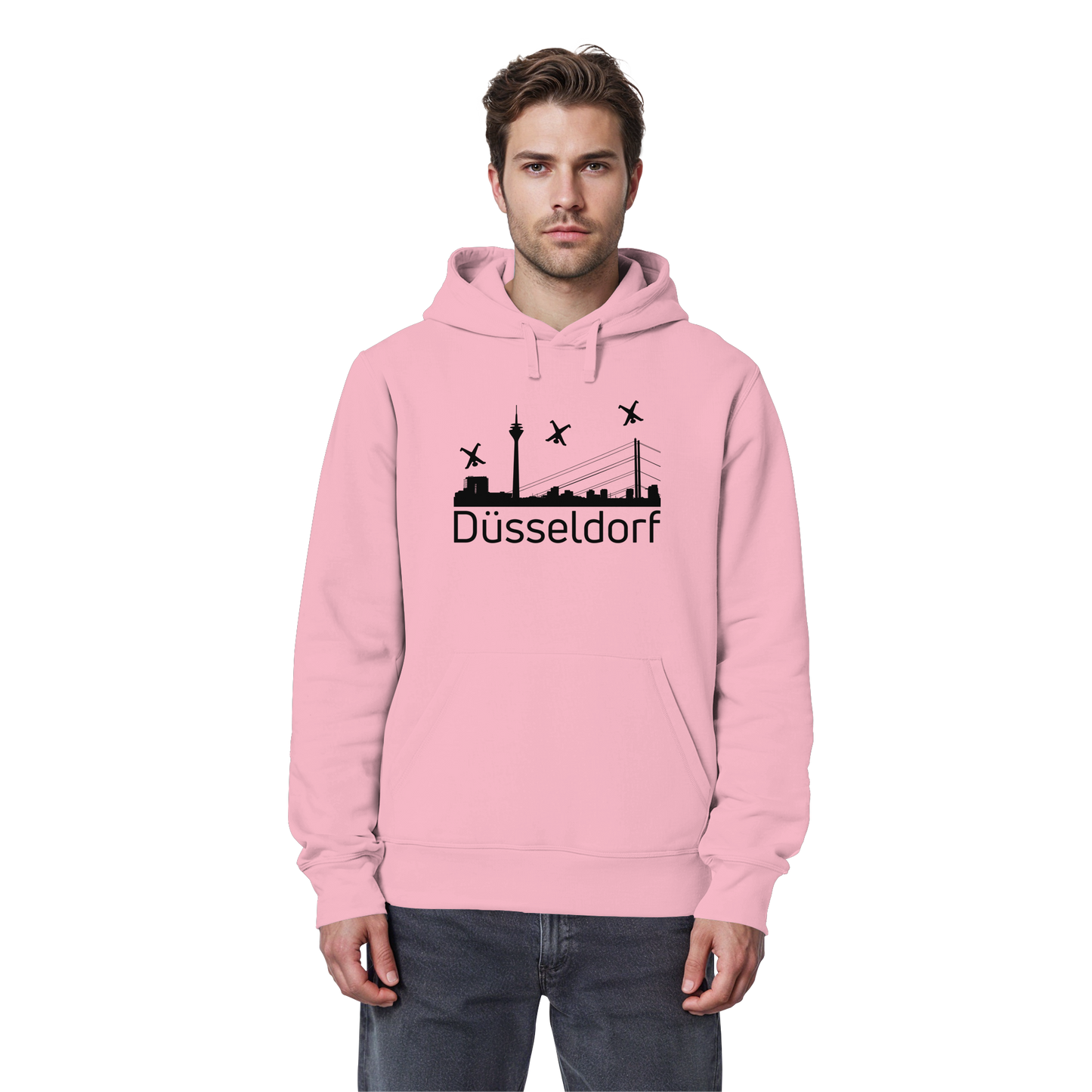 Skyline - Düsseldorf Black - Organic Basic Hoodie