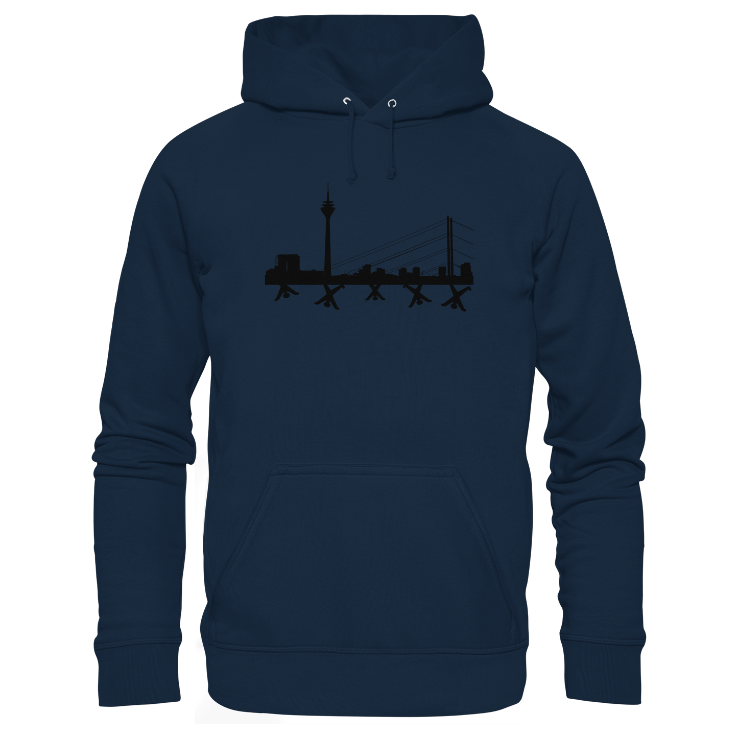 Skyline - Black - Organic Basic Hoodie