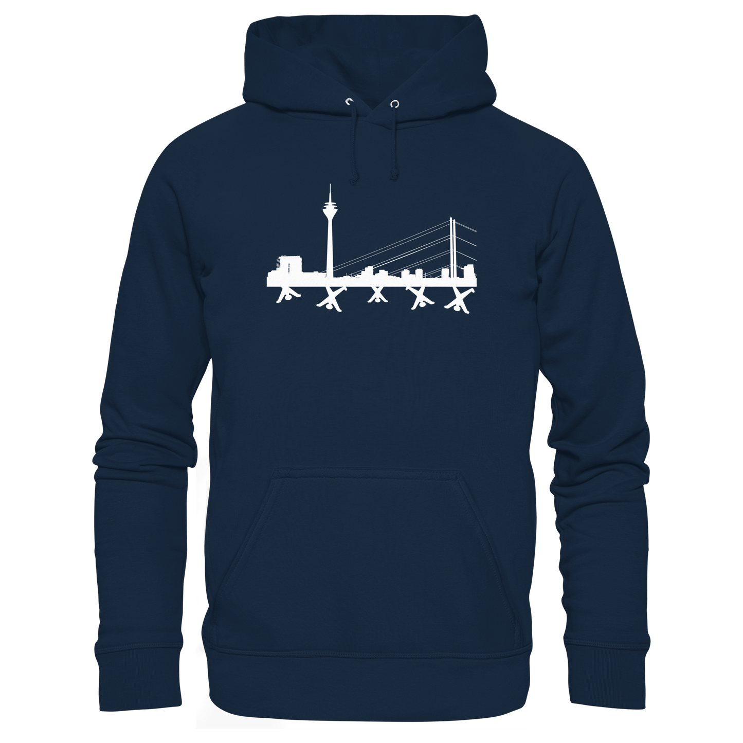 Skyline - White - Organic Basic Hoodie
