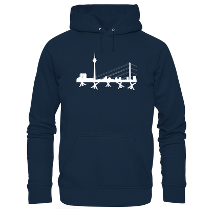 Skyline - White - Organic Basic Hoodie