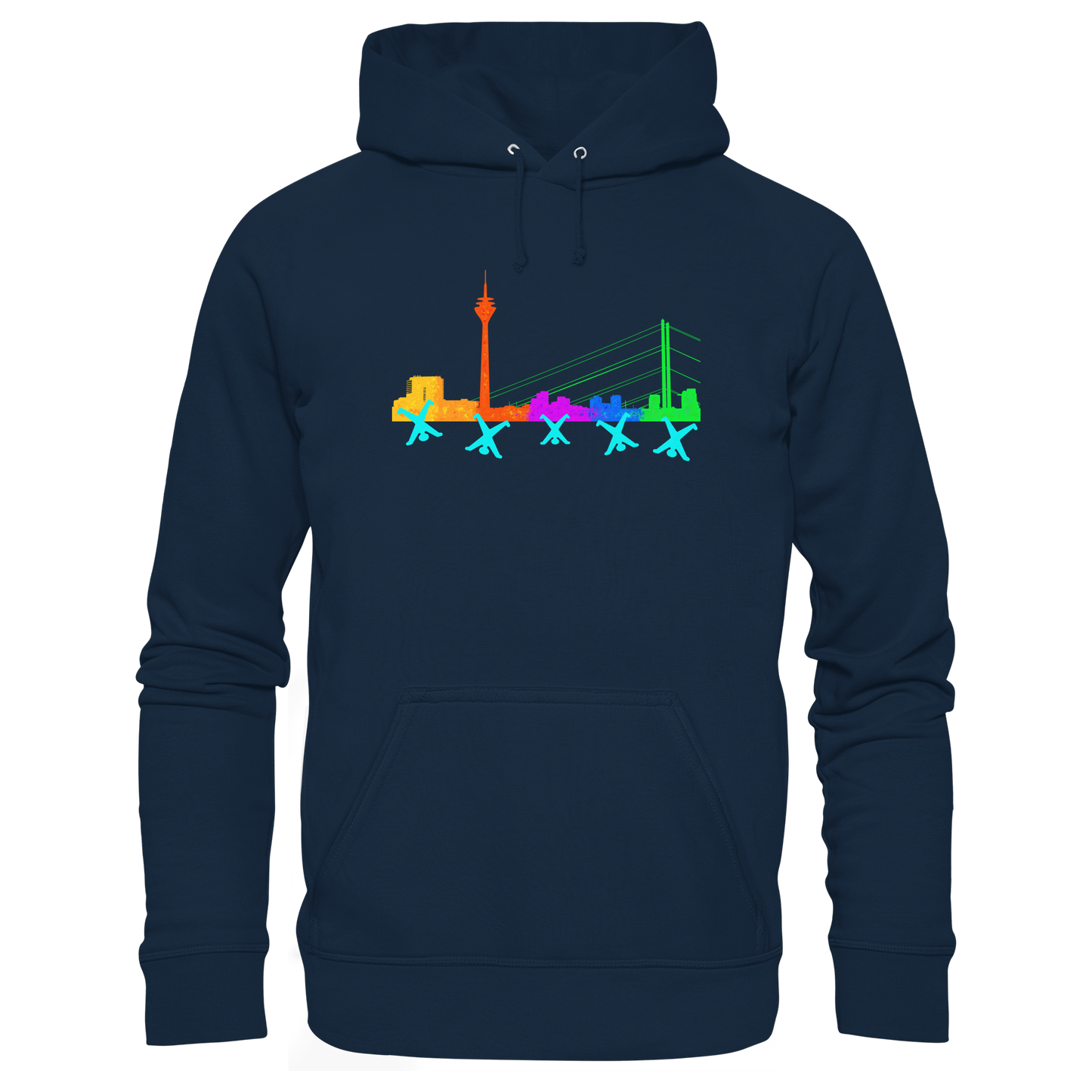Skyline - Rainbow - Organic Basic Hoodie
