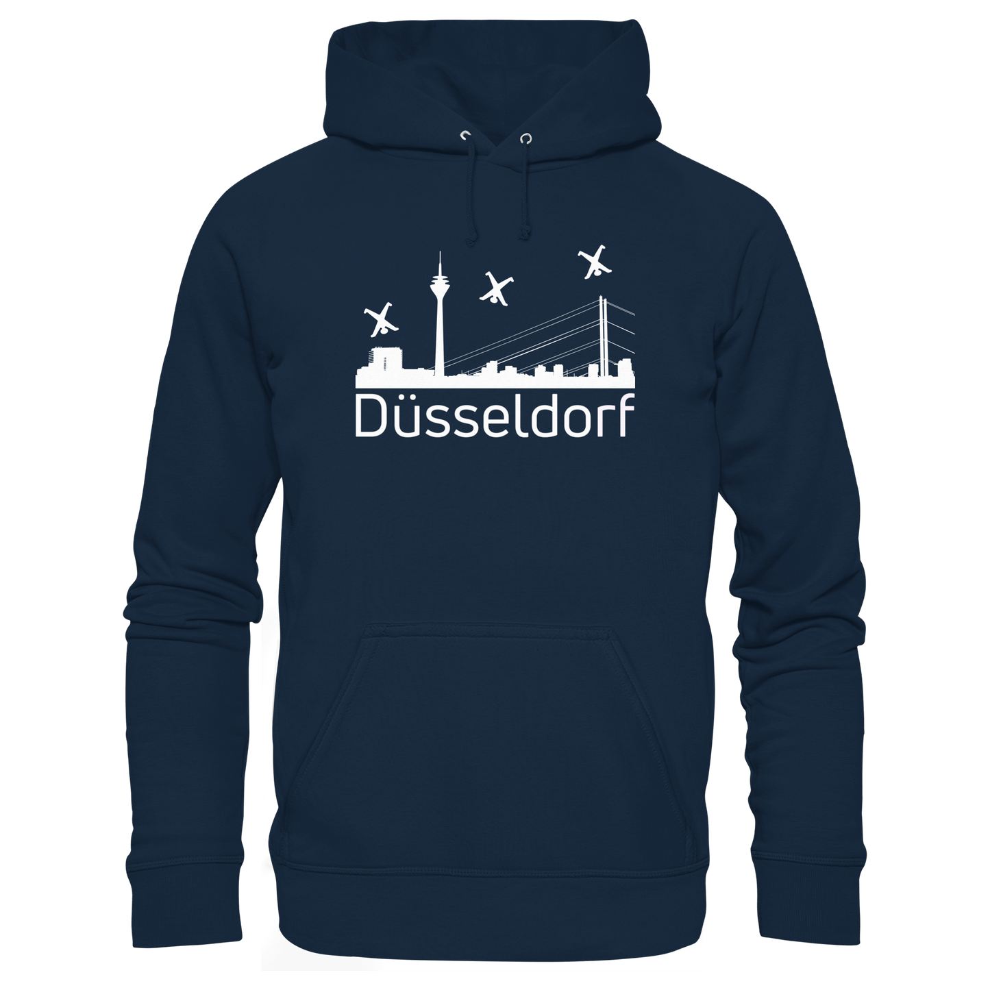 Skyline - Düsseldorf White - Organic Basic Hoodie