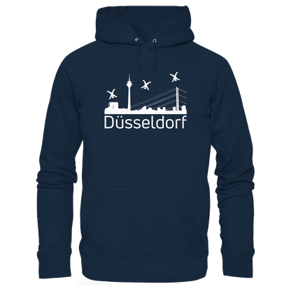 Skyline - Düsseldorf White - Organic Basic Hoodie
