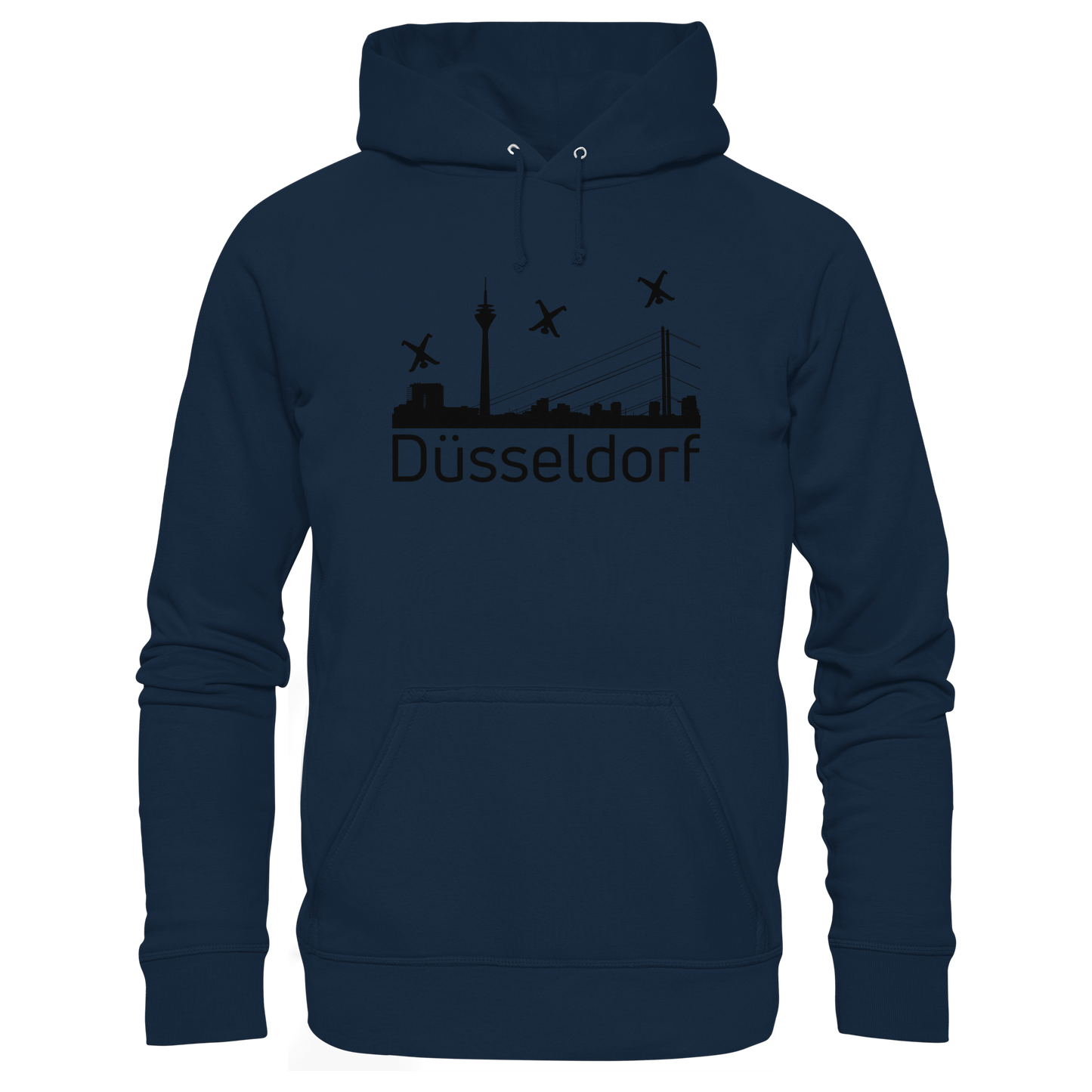 Skyline - Düsseldorf Black - Organic Basic Hoodie