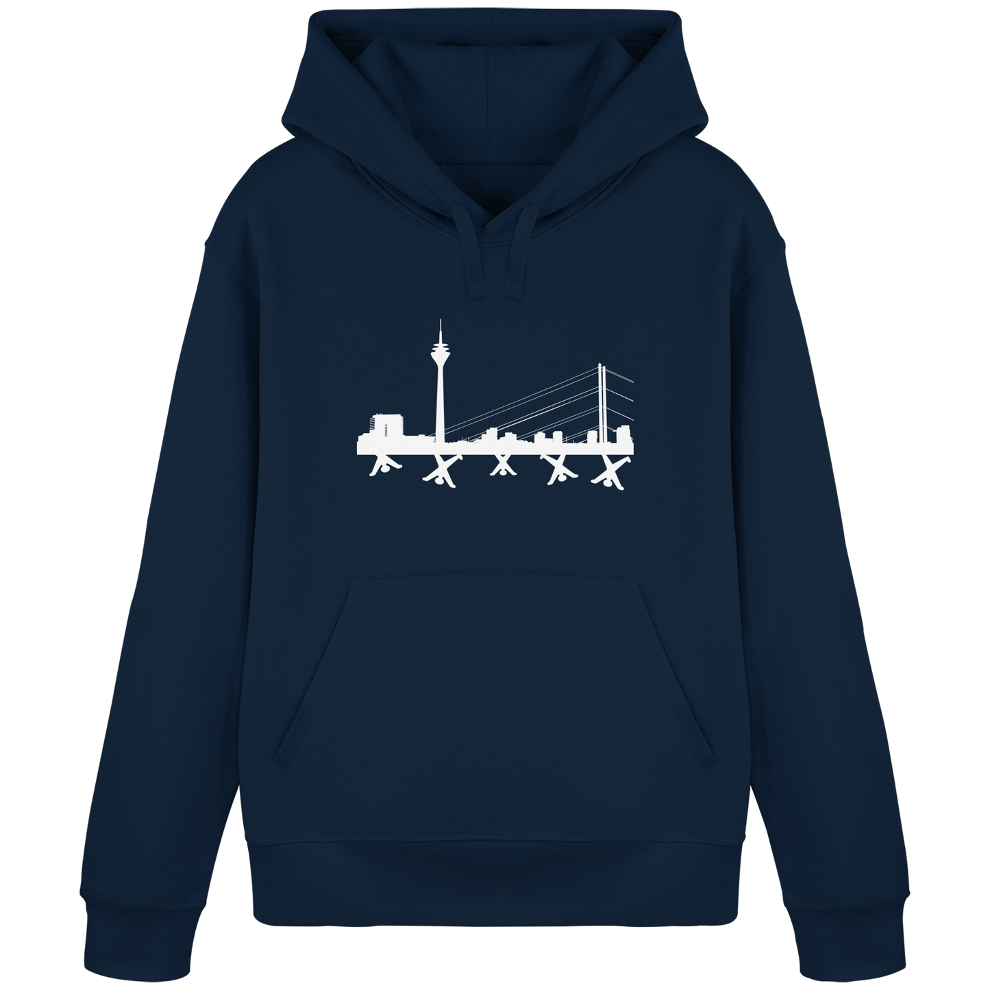 Skyline - White - Organic Basic Hoodie