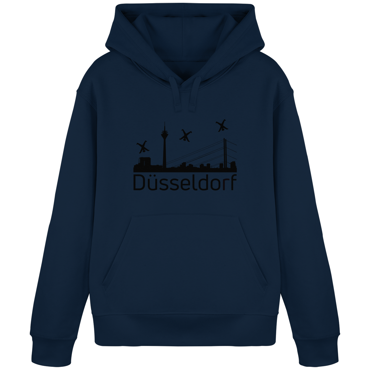 Skyline - Düsseldorf Black - Organic Basic Hoodie