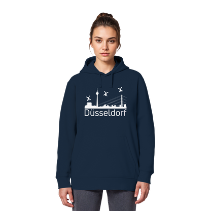 Skyline - Düsseldorf White - Organic Basic Hoodie