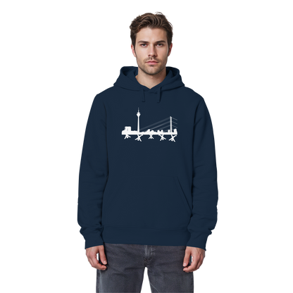 Skyline - White - Organic Basic Hoodie