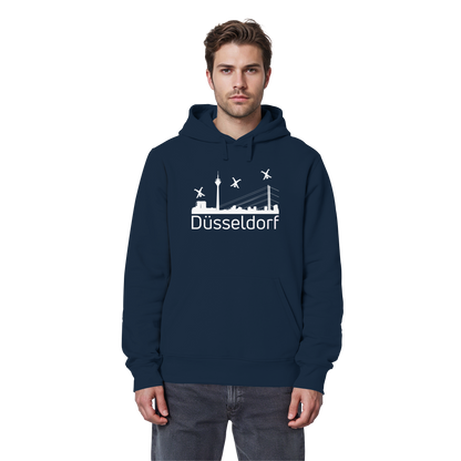 Skyline - Düsseldorf White - Organic Basic Hoodie