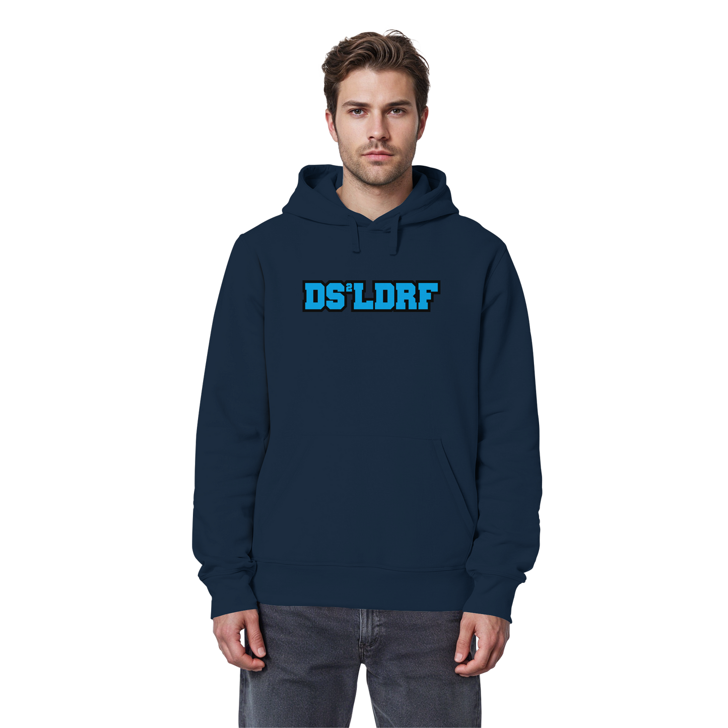 DS²LDRF - Blue Signal Drop - Organic Basic Hoodie
