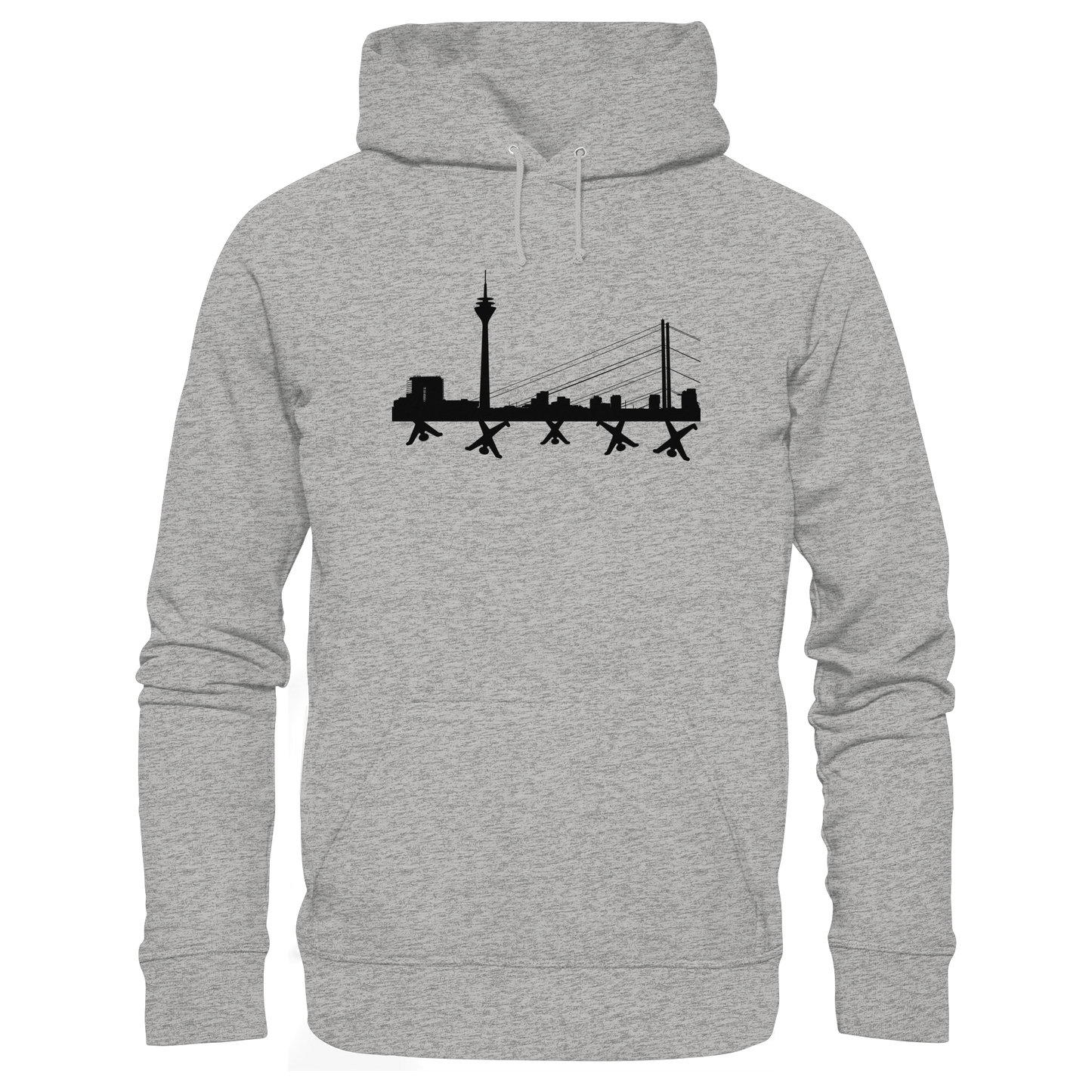 Skyline - Black - Organic Basic Hoodie