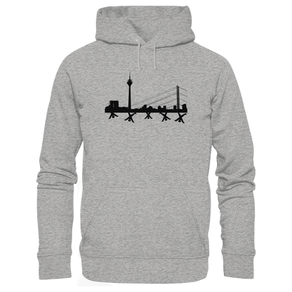Skyline - Black - Organic Basic Hoodie