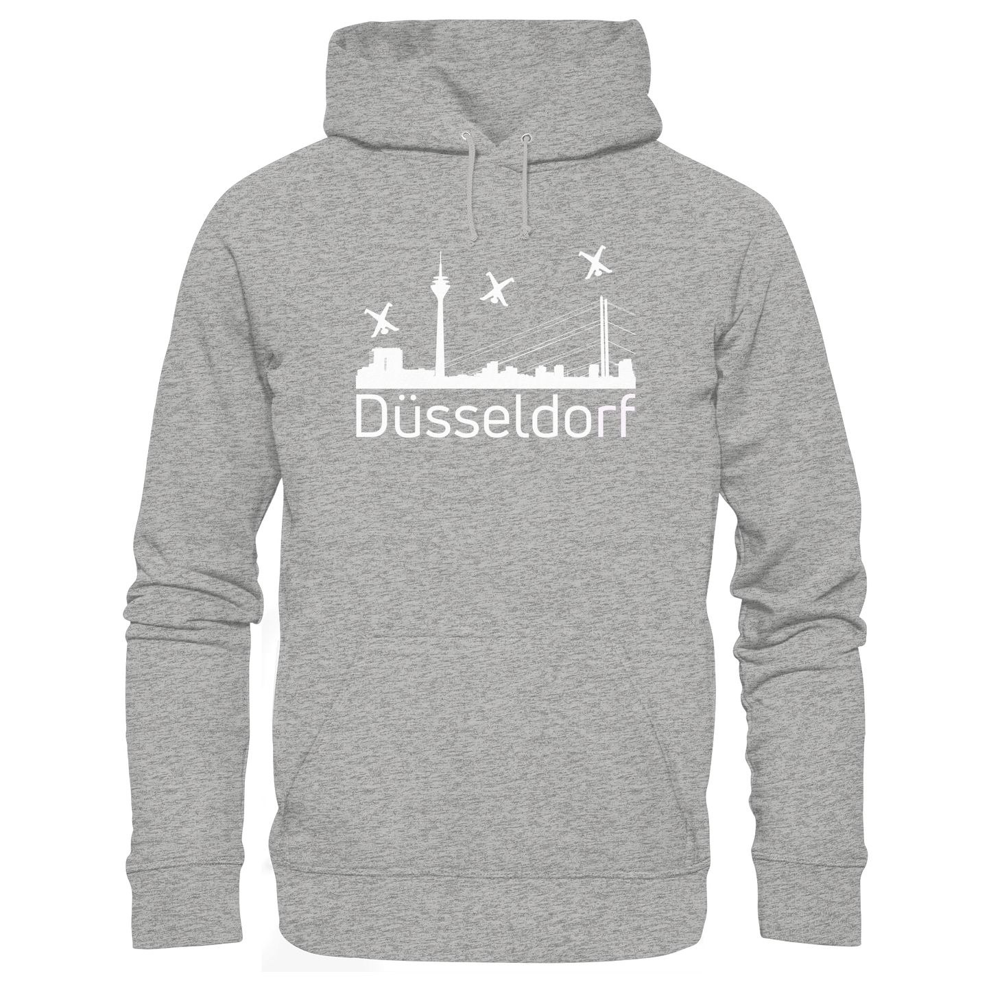 Skyline - Düsseldorf White - Organic Basic Hoodie