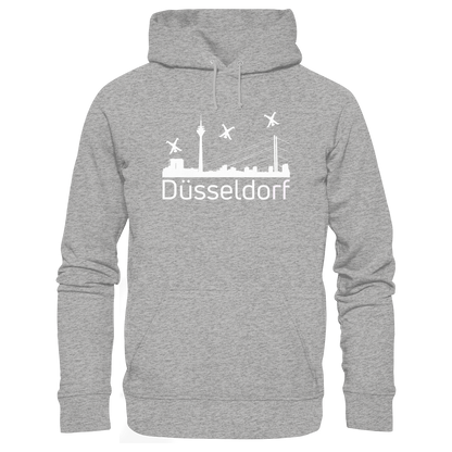 Skyline - Düsseldorf White - Organic Basic Hoodie