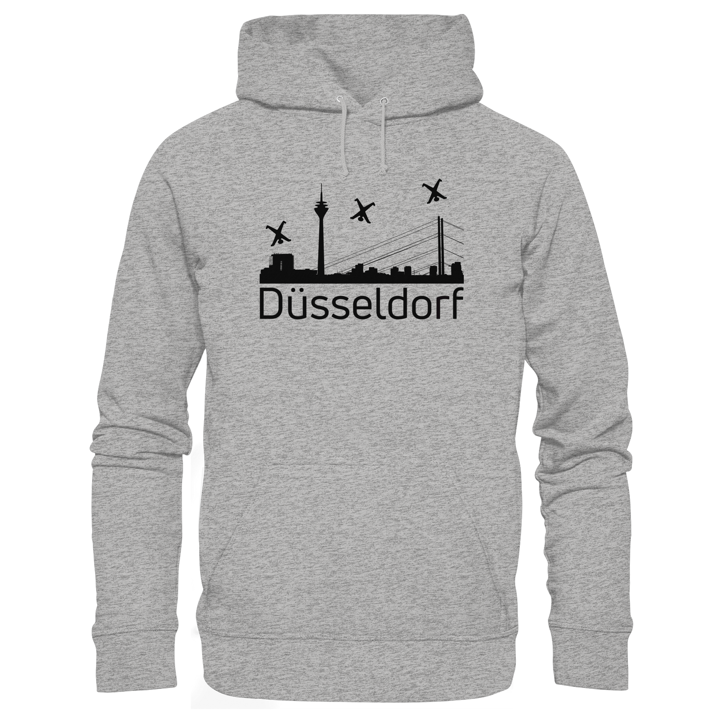 Skyline - Düsseldorf Black - Organic Basic Hoodie