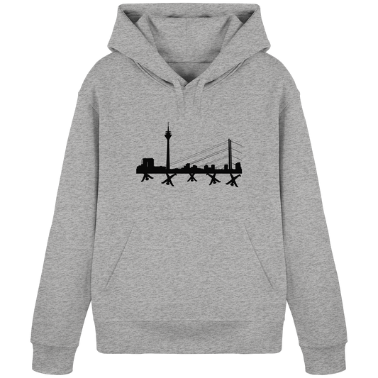 Skyline - Black - Organic Basic Hoodie