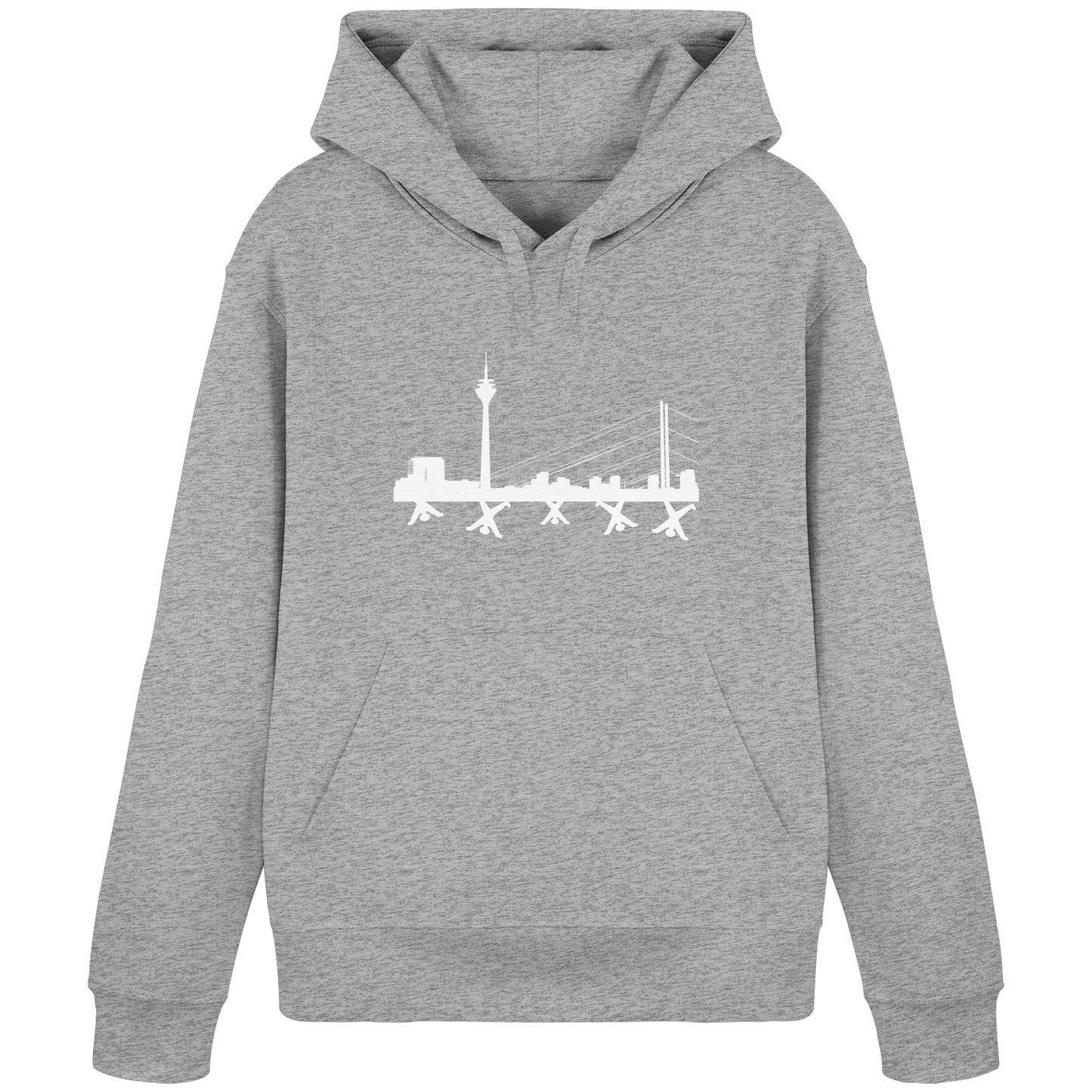 Skyline - White - Organic Basic Hoodie