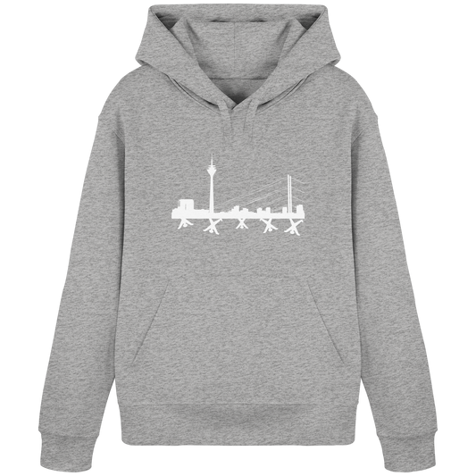 Skyline - White - Organic Basic Hoodie