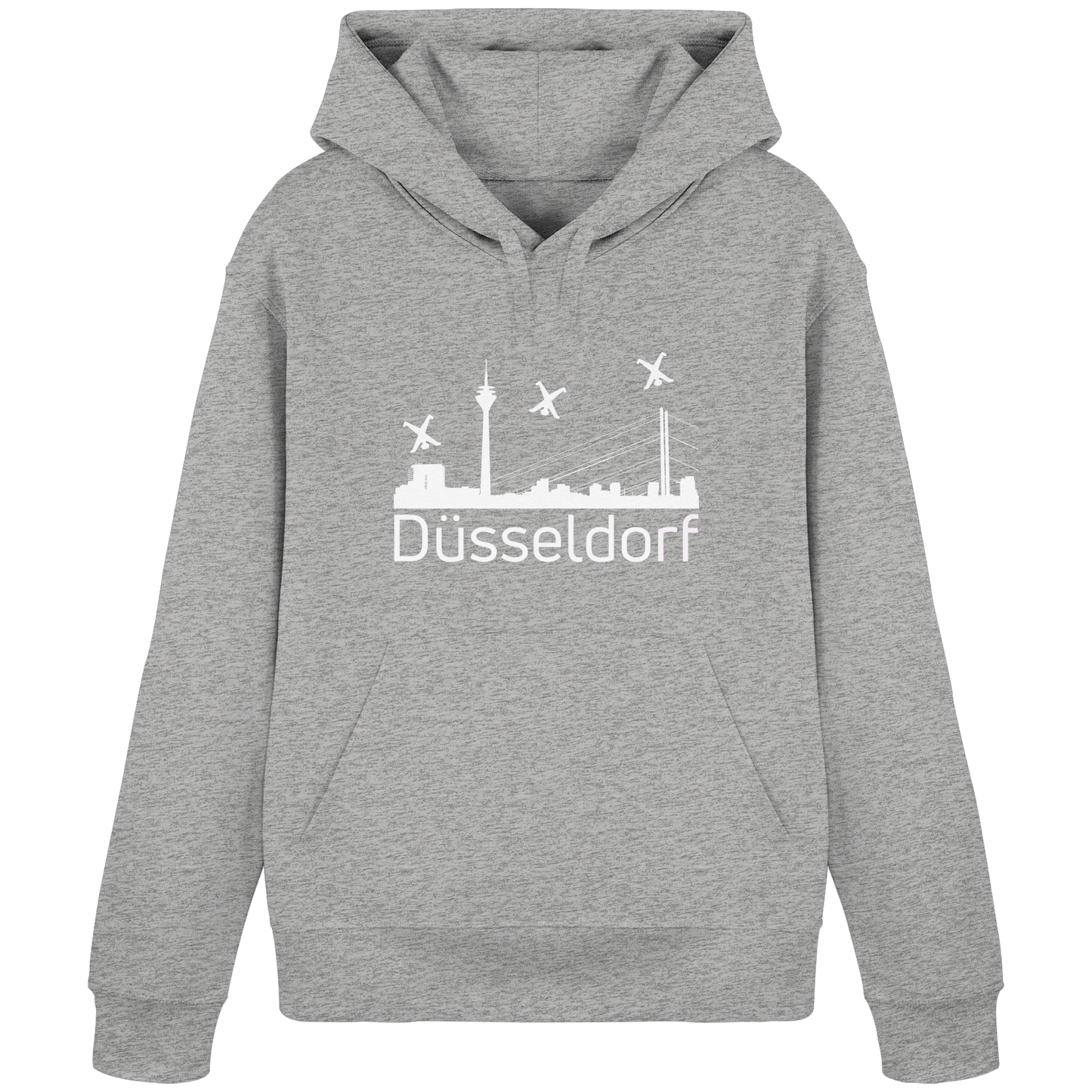 Skyline - Düsseldorf White - Organic Basic Hoodie