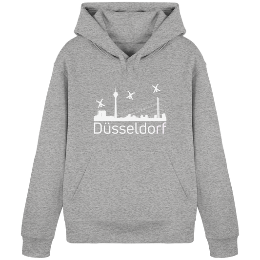 Skyline - Düsseldorf White - Organic Basic Hoodie