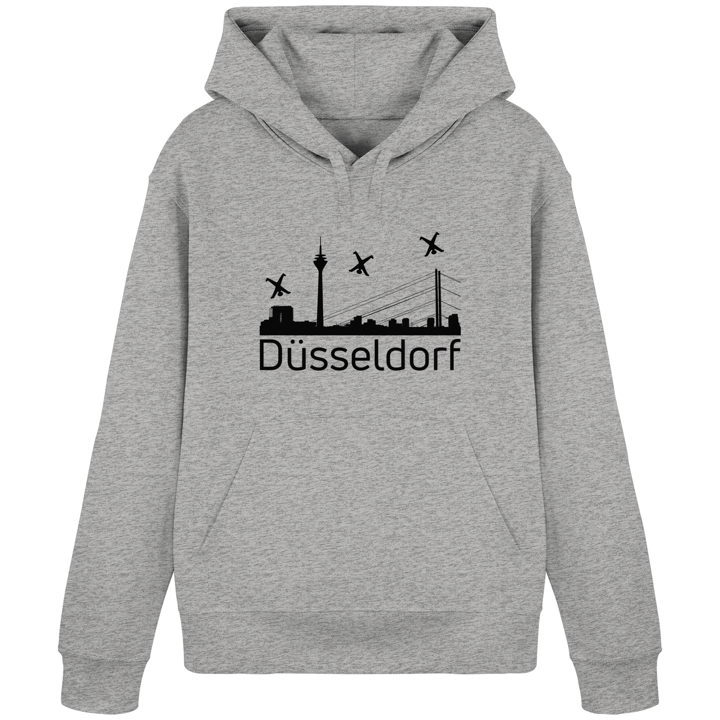 Skyline - Düsseldorf Black - Organic Basic Hoodie