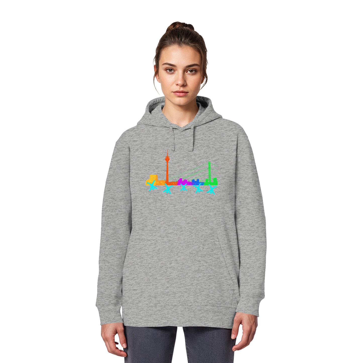 Skyline - Rainbow - Organic Basic Hoodie