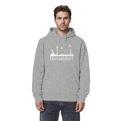 Skyline - Düsseldorf White - Organic Basic Hoodie