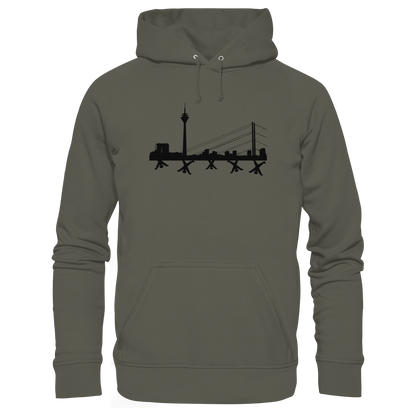 Skyline - Black - Organic Basic Hoodie