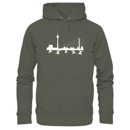 Skyline - White - Organic Basic Hoodie