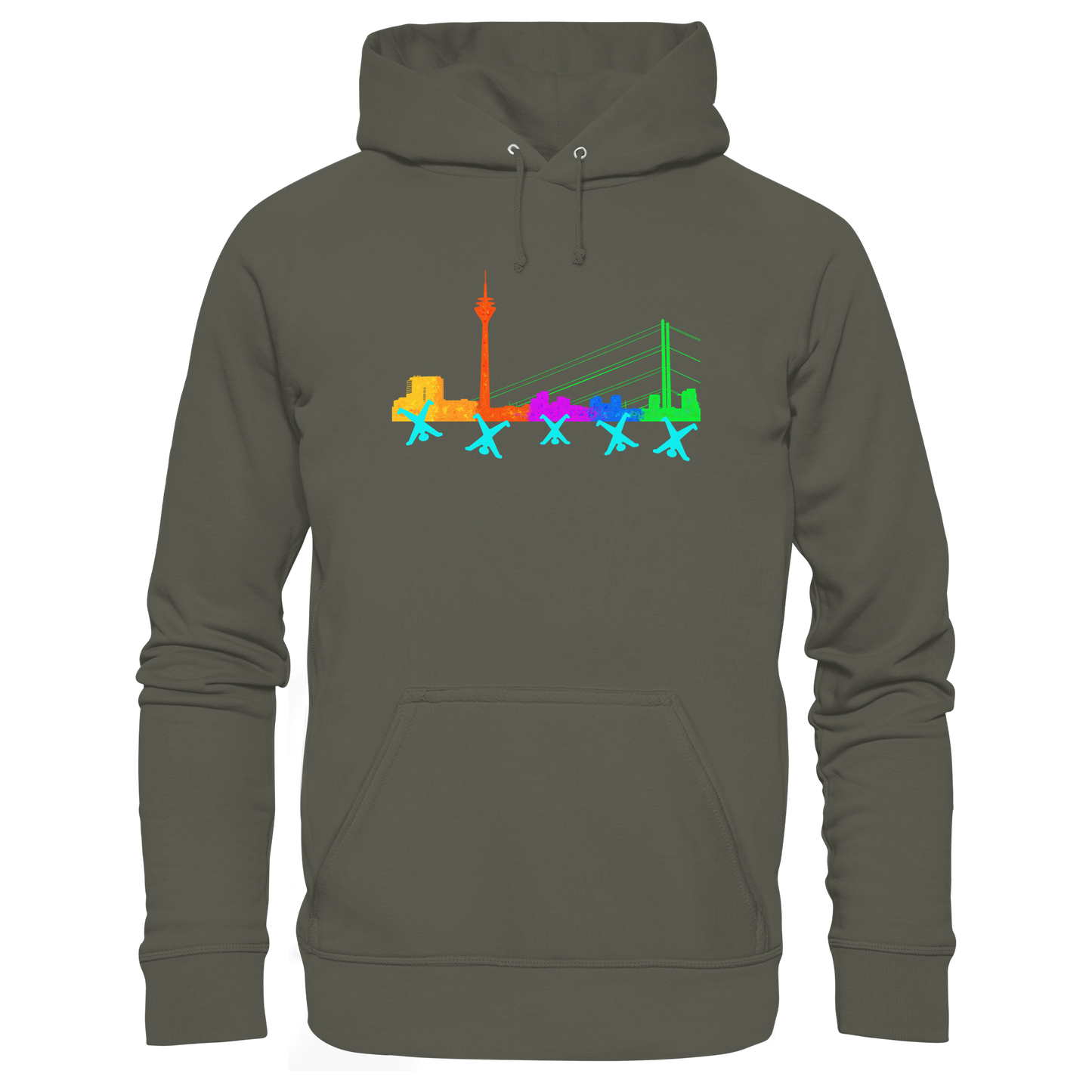 Skyline - Rainbow - Organic Basic Hoodie